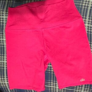 ALO Yoga Pink Bike Shorts
